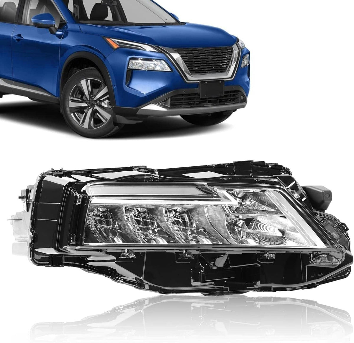 Solidspare Right Passenger Side LED Headlight 26010-6RR0A For 2021 2022 2023 Nissan Rogue