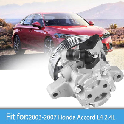 Solidspare Power Steering Pump With Pulley 21-5341 For 2003-2007 Honda Accord EX LX DX 2.4L