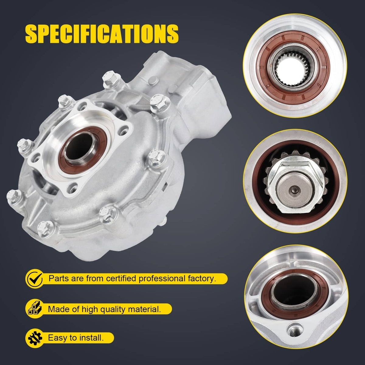 Solidspare Rear Differential Gear Case Fits Honda Fourtrax Big Red 250 41300-HA0-680