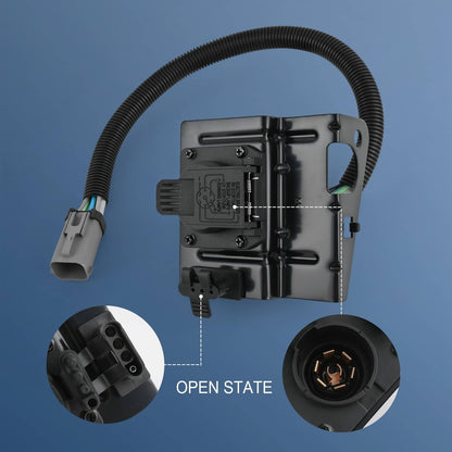 Solidspare 4 &7 Pin Trailer Tow Wiring Harness Plug For 1999-2001 Ford F250 F350 Super Duty