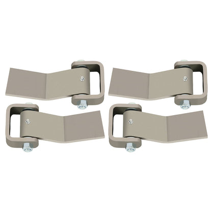 Solid Spare 4 Strap Style Long Leaf Steel Weld On Dump Trailer Door Hinge Greaseable Cargo