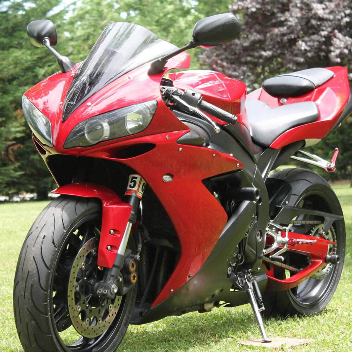 Solidspare Front Headlight Assembly + Upper Stay Fairing Bracket For Yamaha YZF-R1 2004-06