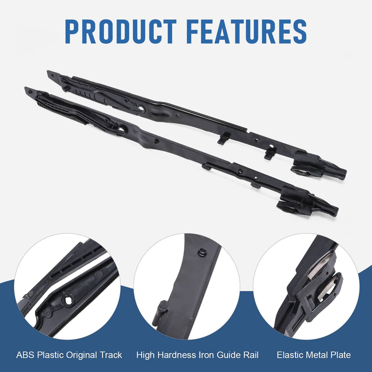 Solidspare Sunroof Track Assembly Repair Kit Fits 2015-2020 F150 2017-2019 F250 F350 F450