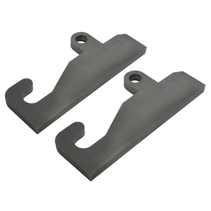 Solidspare 2PCS Quick Attach With Wear Ears Loader brackets Coupler For JRB 416 Blank Steel