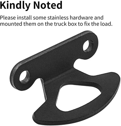 Solidspare Truck Bed Tie Down Hooks Anchors Bracket For 2000-2017 Ford F150 Bed Inner Hook
