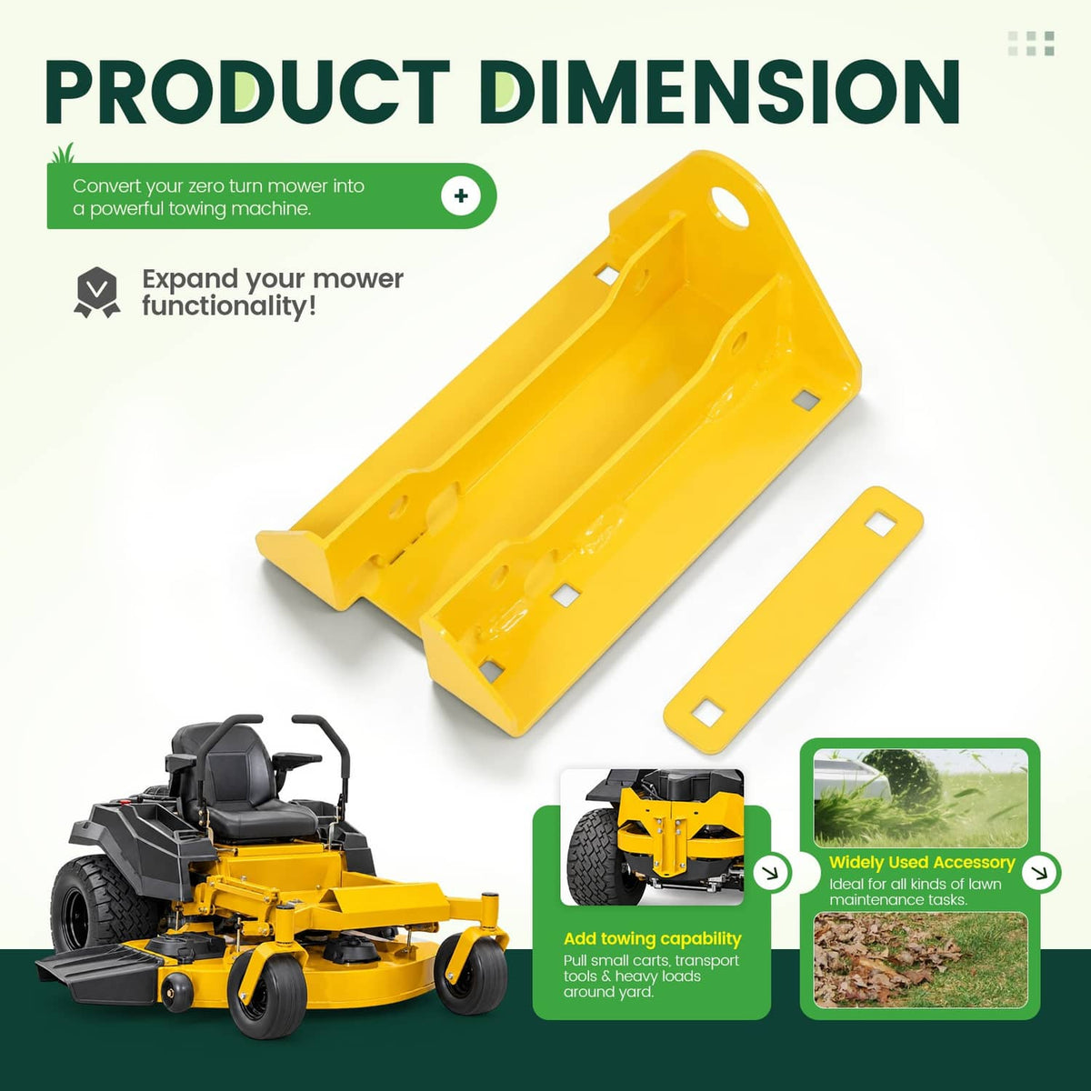Solidspare Mower Hitch Kit For Hustler Raptor X XL XD XDX #127156 Zeroturn Mower Heavy-duty