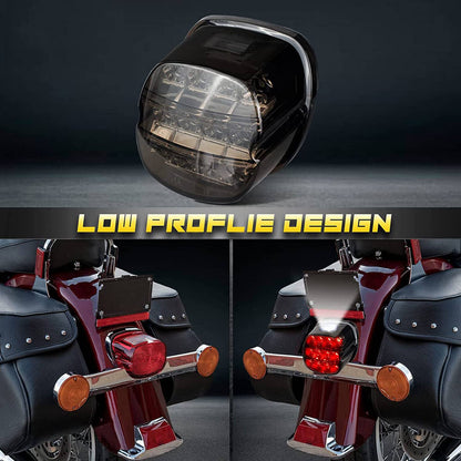 Solidspare LED Tail Light Brake For Harley Touring Road King Dyna Glide Softail Sporster