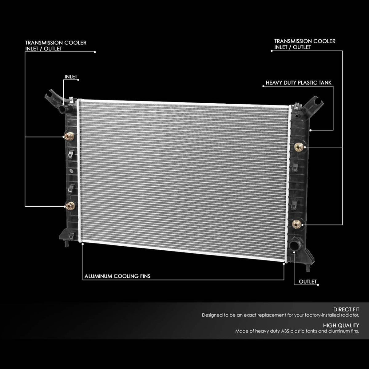 Solidspare Radiator for Chevy Silverado 2500 HD Silverado 3500 HD GMC Sierra 2500 HD 6.0L