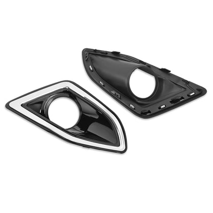 Solid Spare Pair Front Bumper Fog Lights Lamps Harness Switch Kit For Ford Edge 2015-2018