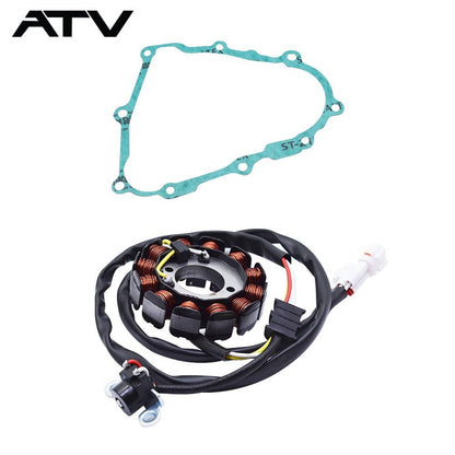 Solidspare New Stator & Gasket Fit for Yamaha YFZ450 2004 2005 2007 2008 2009 2012 2013