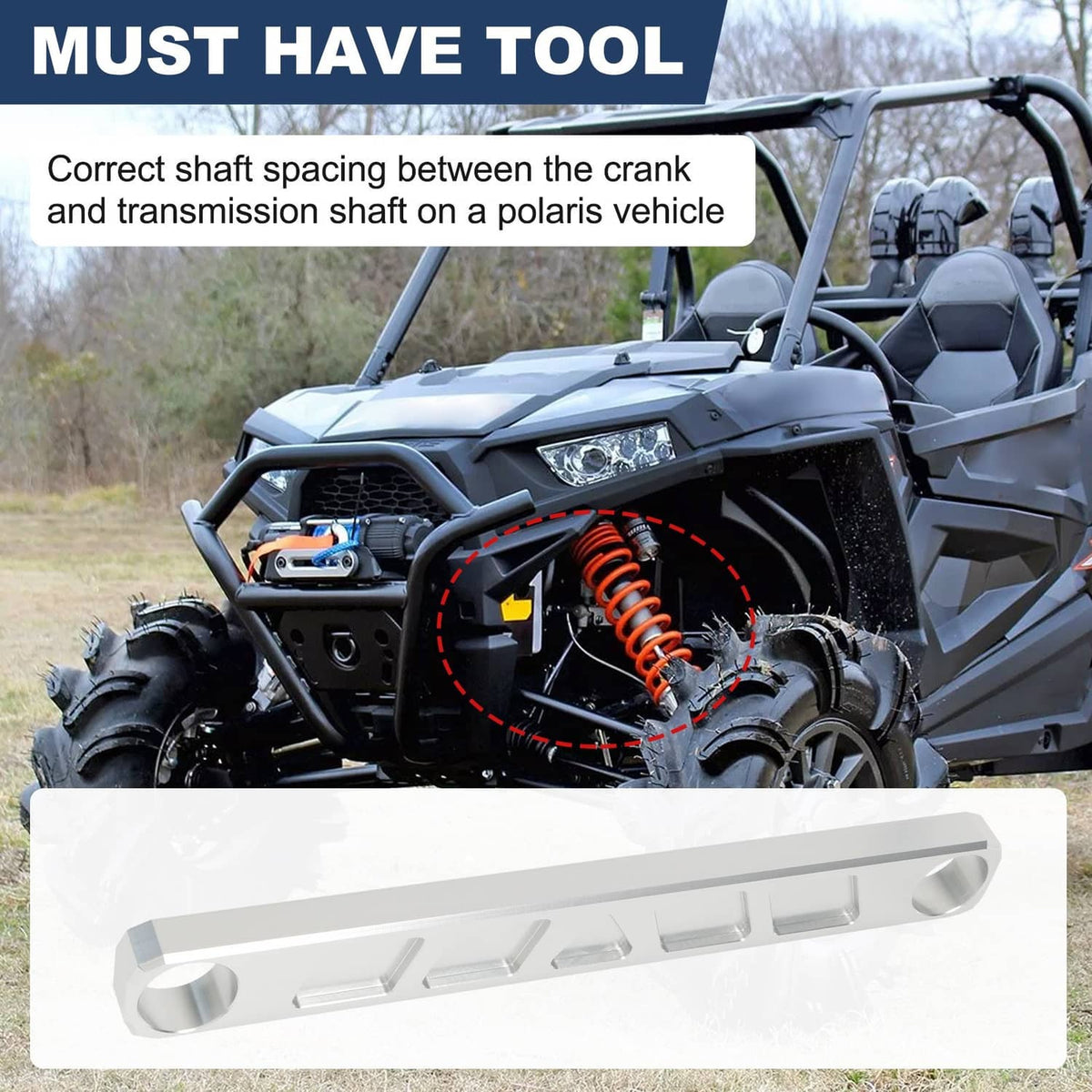 Solidspare Aluminum Transmission Shaft Clutch Alignment Tool for Polaris RZR 2016-24 Silver