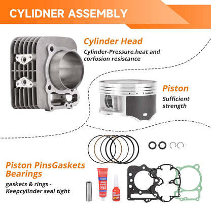 Solidspare For HONDA TRX400EX 1999-2008 85MM Bore Cylinder Piston Rings Top End Rebuild Kit