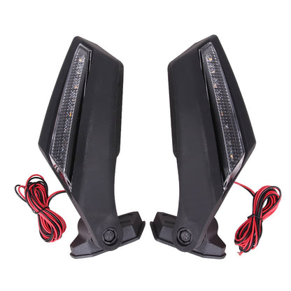 Solidspare UTV Racing Rearview Mirrors LED Light Fit For Can Am Maverick X3 MAX Turbo 17-24