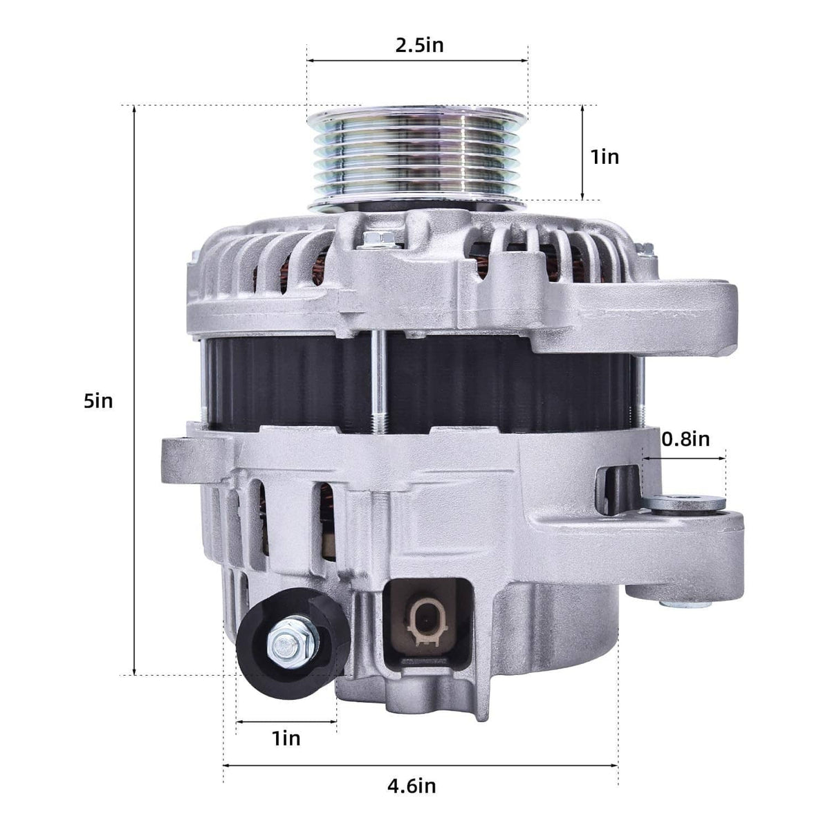 Solidspare 12V 95A CW Alternator For 2012-2015 Honda Civic 1.8L 2013-2015 Acura ILX 2.0L