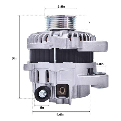 Solidspare 12V 95A CW Alternator For 2012-2015 Honda Civic 1.8L 2013-2015 Acura ILX 2.0L