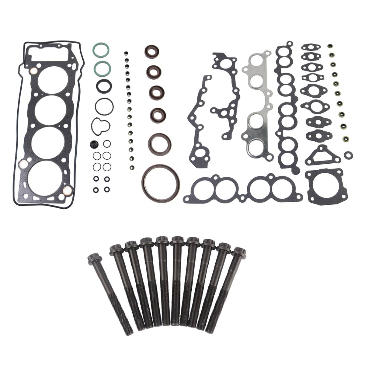 Solidspare Head Gasket Set Bolts for 95-04 Toyota Tacoma 4runner 2.4L 2.7L 2RZFE HS9465PT-2