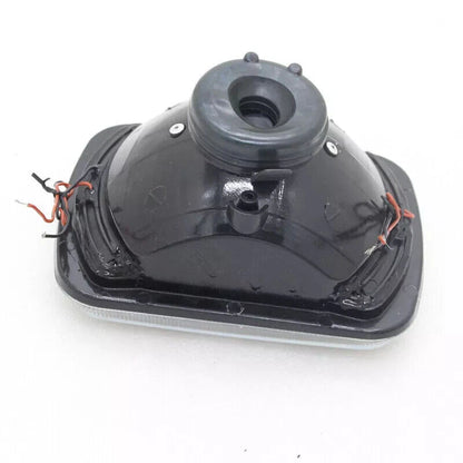 Pair For Mazda B2200 B2600 RX-7  5X7" 7X6" H4 LED Red Halo Headlights W/O Bulbs