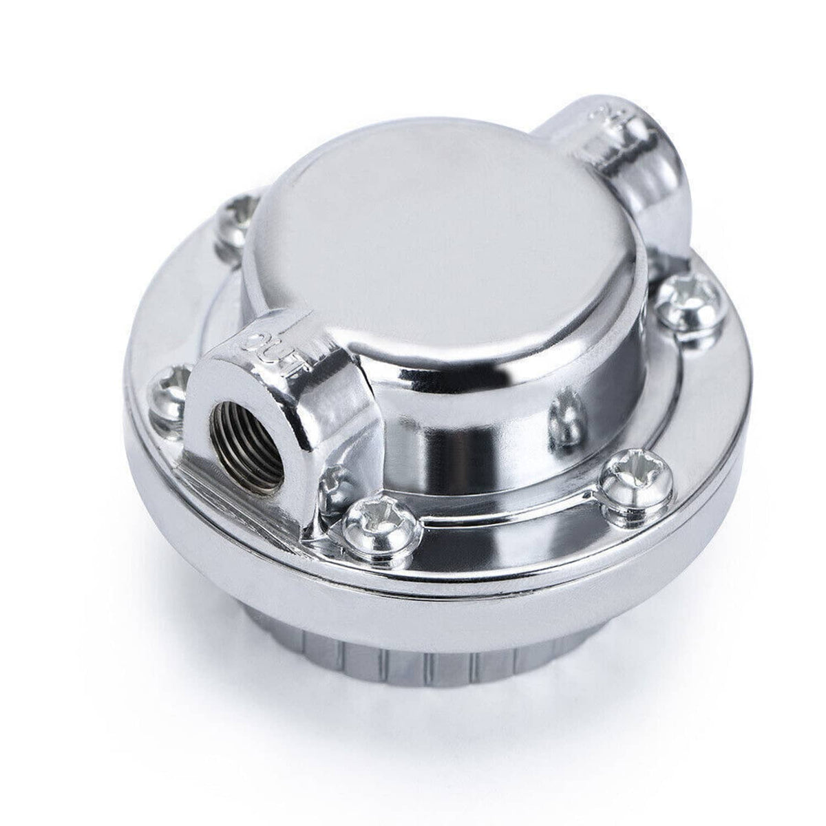 Solidspare 1-6 PSI Universal Adjustable Fuel Pressure Regulator Kit For Carburetor Engine