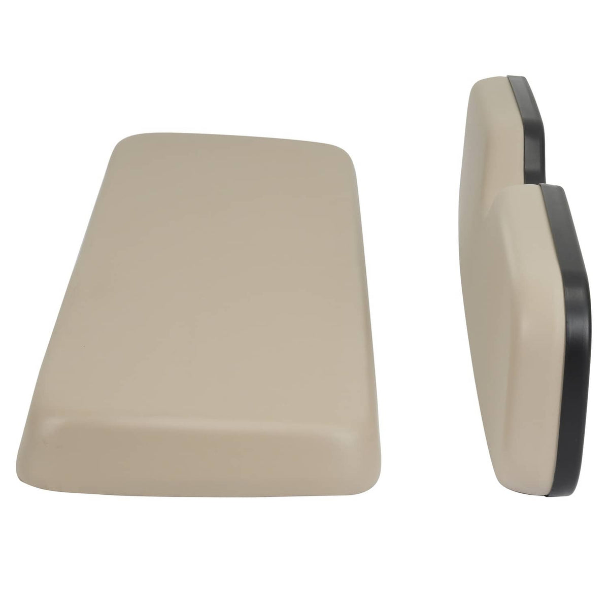 Solidspare Rear Tan Golf Cart Seat Bottom Back Cushion For EZGO TXT,RXV,ST,ST Sport,Valor