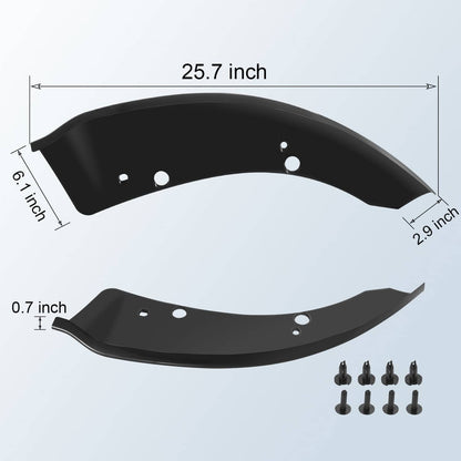 Solidspare Front Bumper Lip Splitter Trim Cover For 2015-2021 Dodge Charger SRT Scat Black