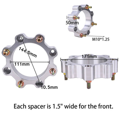 Solidspare 4x Front & Rear 4/144 4/110 Wheel Spacers Kit Fit For Honda TRX 450R 400X EX