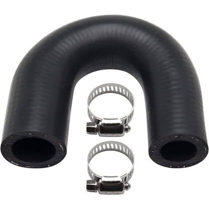 Solidspare LS Heater Core Bypass Delete Hose Coolant Crossover w/ Clamps For Chevy Pontiac
