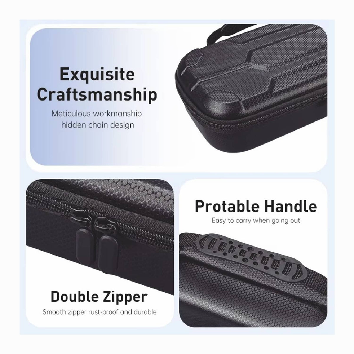 Solid Spare Carrying Case for Playstation Portal Remote Player, Hard Shell Protective Cover