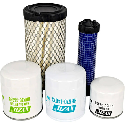 Solid Spare Maintenance Filter Kit 77700-01818 Fit Kubota Engine Oil Hydraulic HST HYD