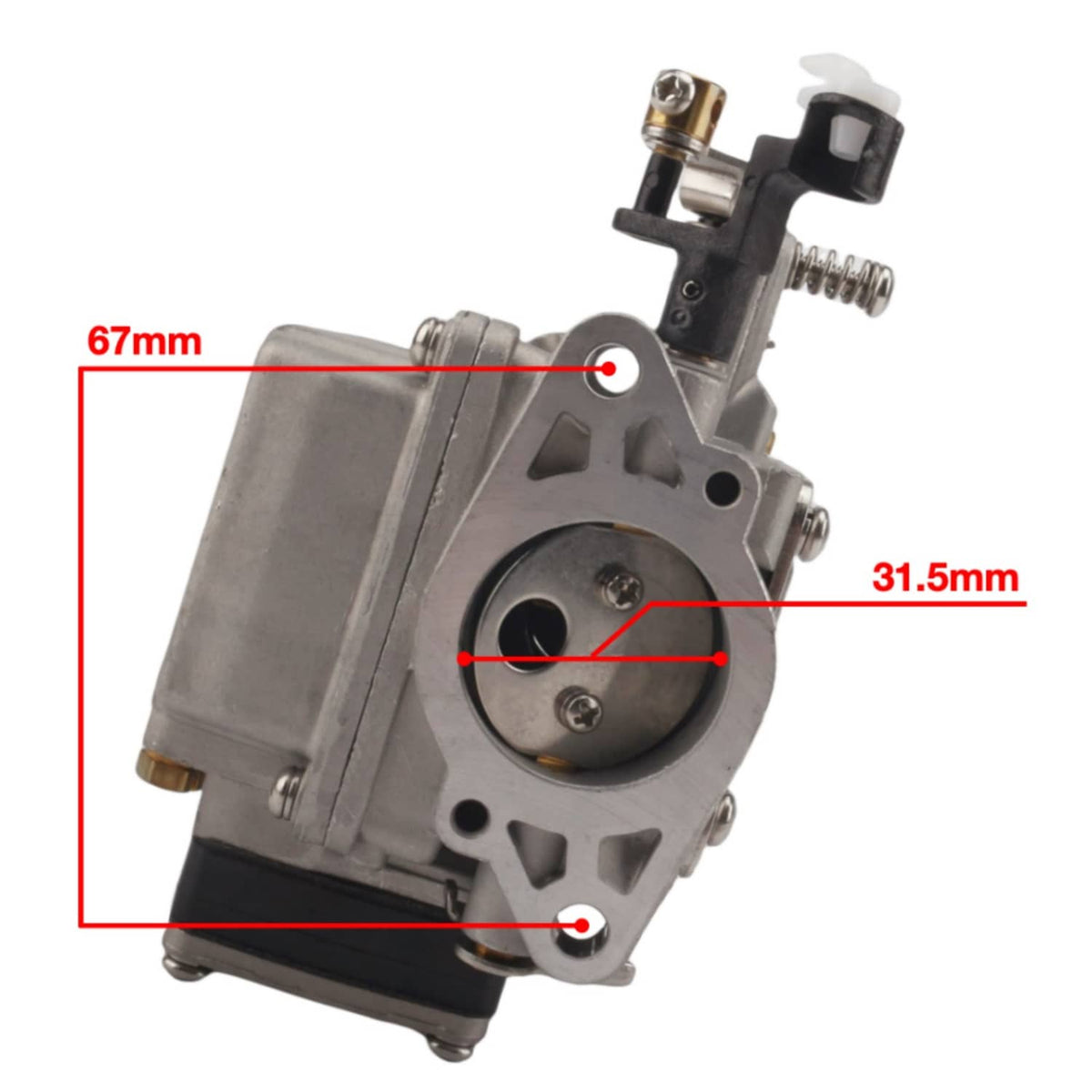 Solid Spare Carburetor Carb for Yamaha 2 Stroke 9.9 15 HP Outboard Motor 63V-14301-00