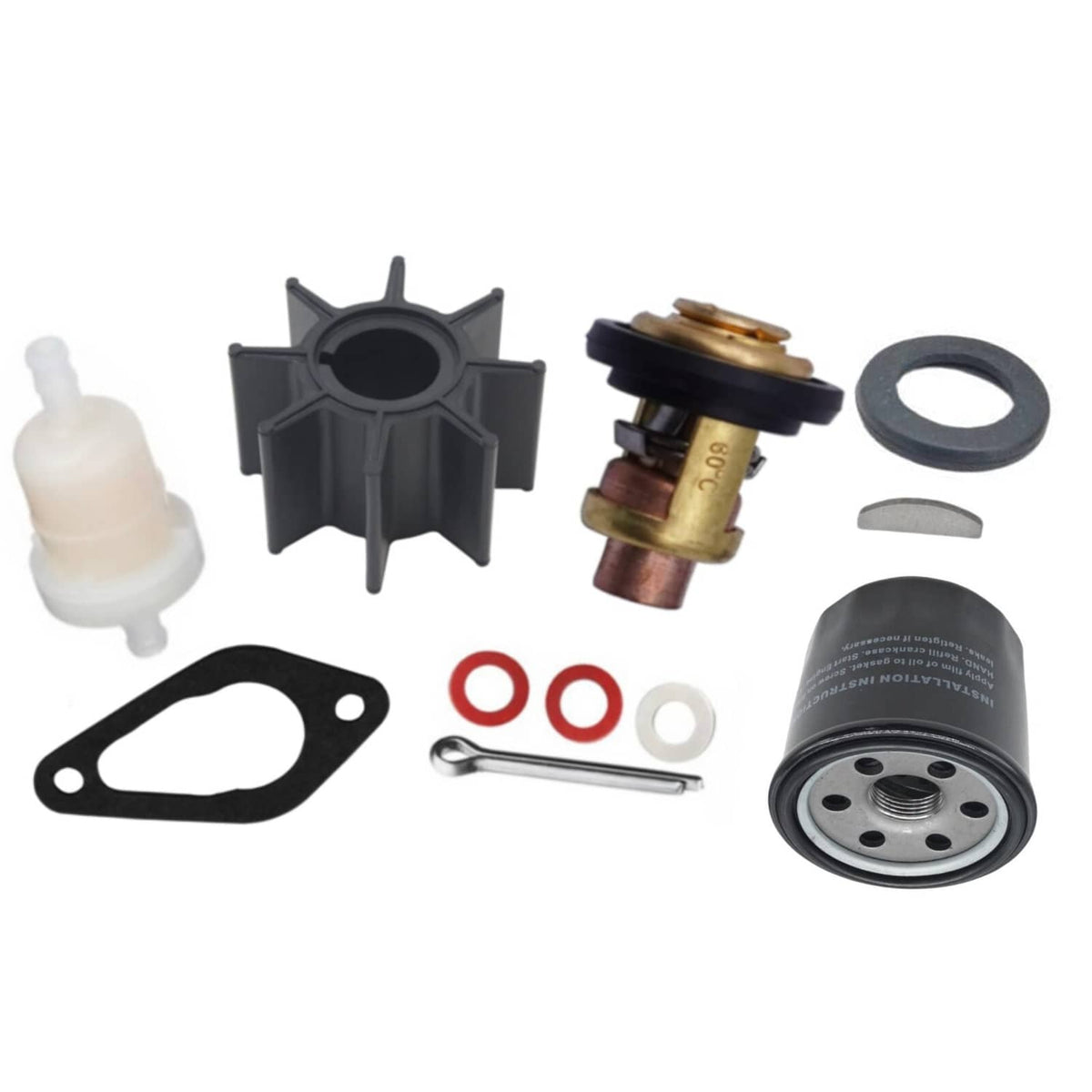 Solid Spare Tohatsu Marine MFS E 9.9HP 15HP 20HP Outboard Maintenance Repair Kit 3RS-87500-0