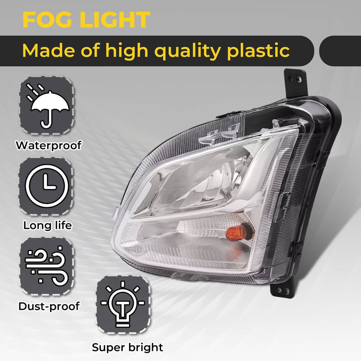 Solid Spare For Chevy Equinox 2018-2021 Bumper Fog Light Turn Signal Lamp w/Wiring Bulbs Set