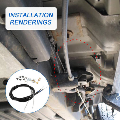 Solidspare UnIversal Emergency Parking Brake Cable Complete Kit Replace 330-9371