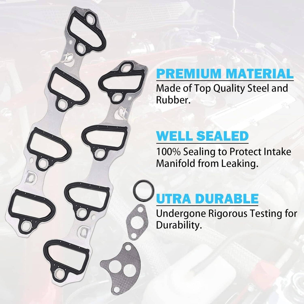 Solidspare For Fel-Pro Intake Manifold Gasket Set For Chevrolet LS 5.3L 4.8L 6.0L 6.2