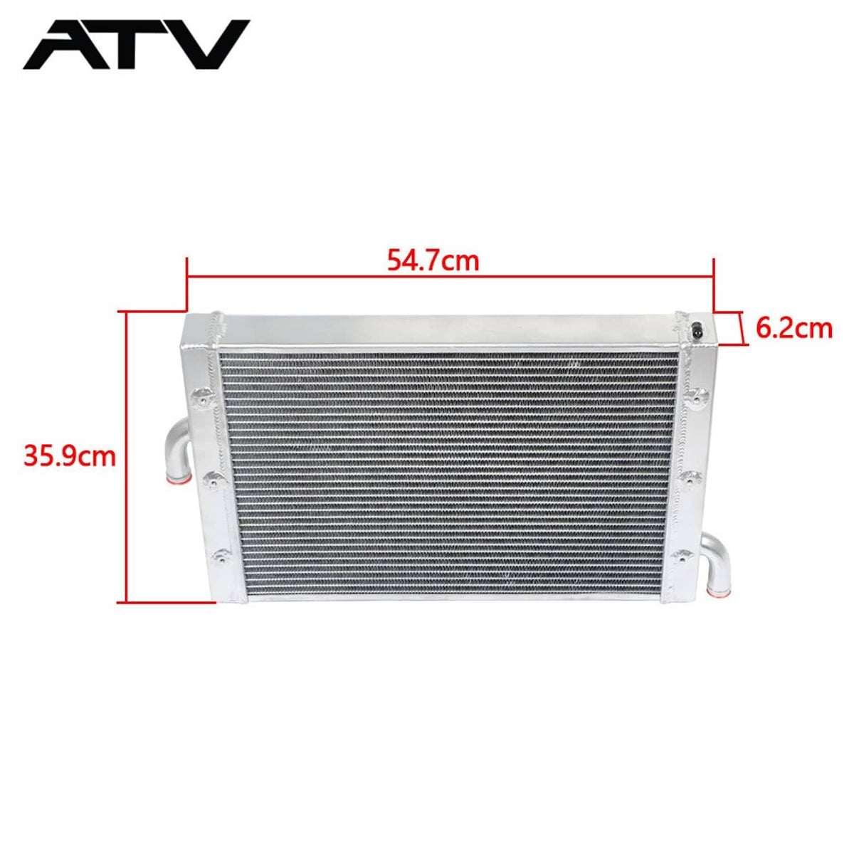 Solidspare 2-Row Aluminum Radiator For POLARIS RZR 1000 XP S Turbo 2017 2018 2019 2020 2021