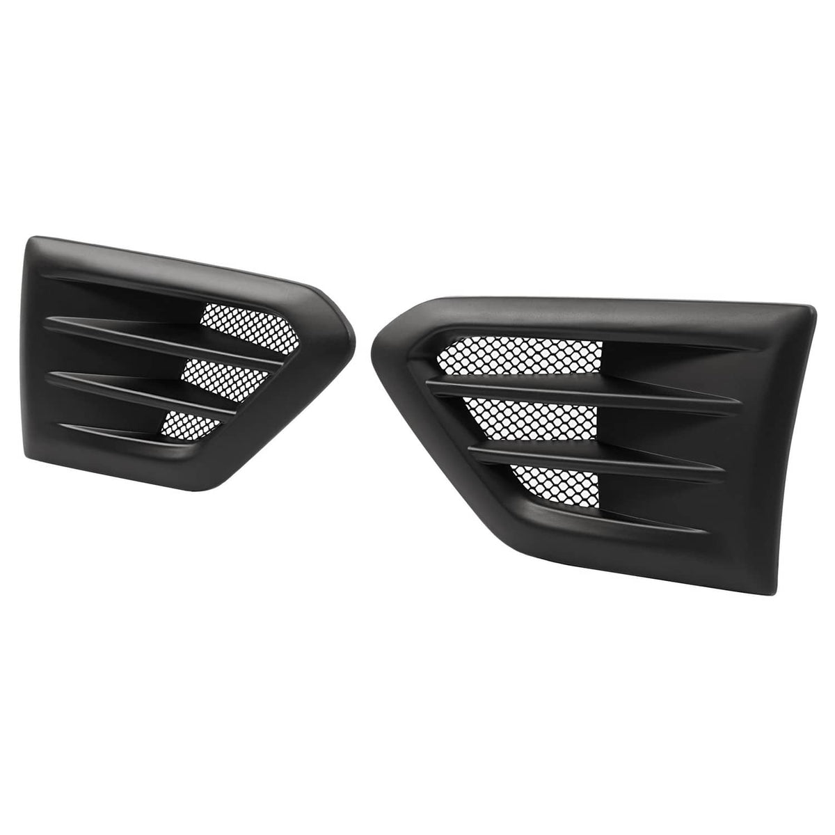 Solid Spare Pair of Fender Air Vent For Ford Ranger 2019-2023 USA Built Matte Black