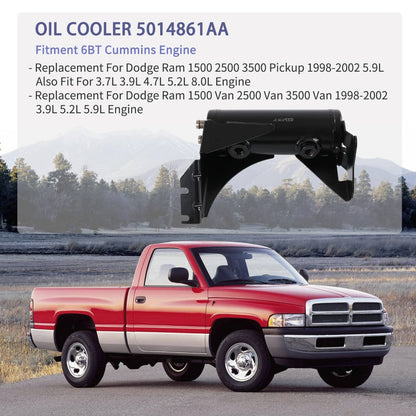 Solidspare Oil Cooler 3935812 For 1998-2002 Dodge Ram / Cummins Transmission 5014861AA