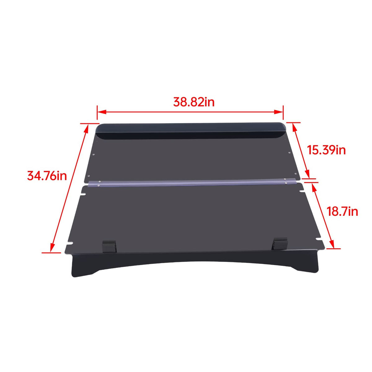 Solidspare Tinted Windshield Fold Down Flip Windscreen For ICON i20 i40 i60 i20L i40L i60L
