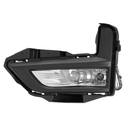 Solid Spare For 2017-2020 Nissan Rogue S SL SV Front Bumper Fog Lights Lamps w/Bezel+Bulbs