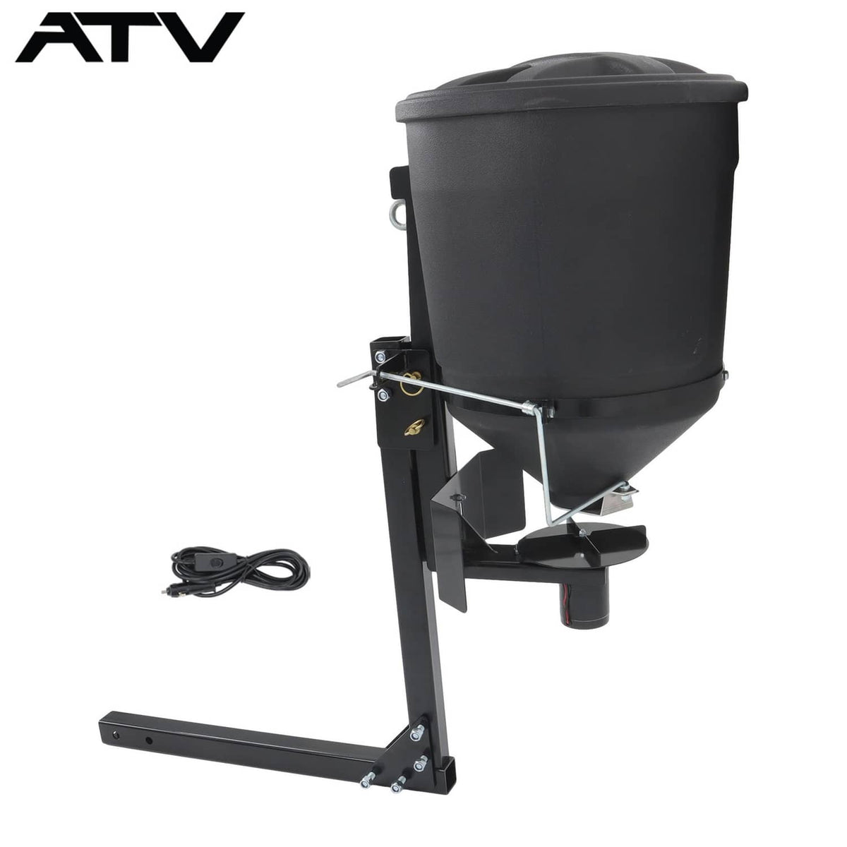 Solidspare Broadcast Spreader For Salt, Grass Seed, Fertilizer, Deer Feeder Seed UTV UTVS16