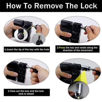 Solidspare Black For ROTOPAX Standard Pack Mount Lock RX-LOX-PM RX-PM LOX-PM