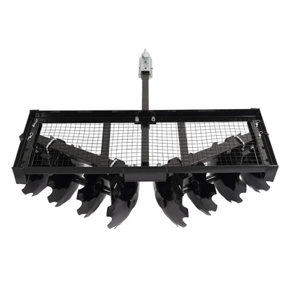 Solidspare Tow-Behind Notched Disc Harrow 4FT For ATV UTV Trailer Tilling W/ A 2" Towball