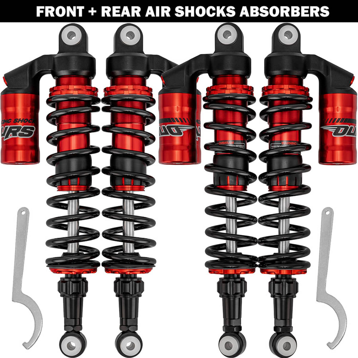 Solidspare FULL SET Air Shocks Absorbers Suspensions Fit For Polaris RZR 170 2009-2021 UTV