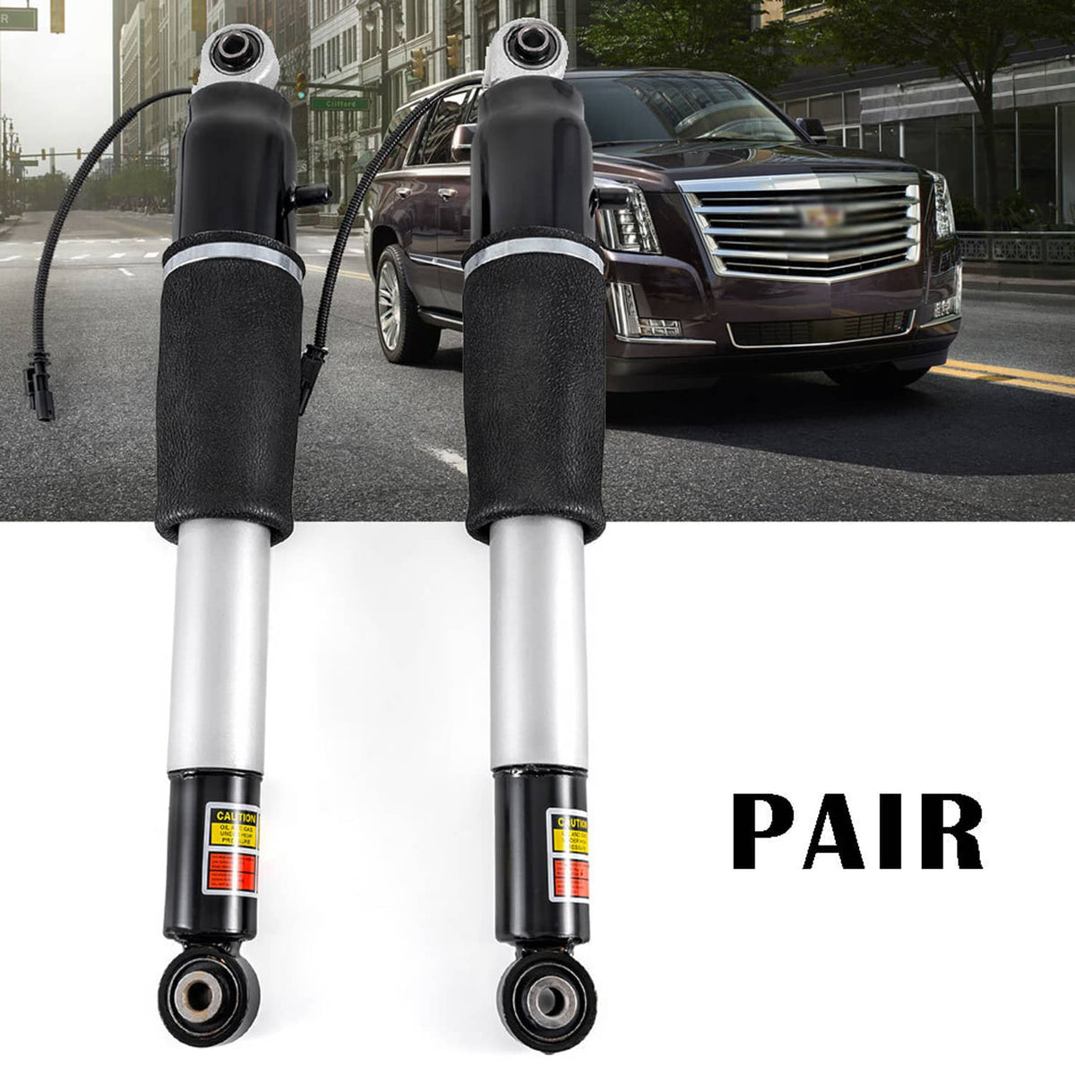 Solidspare For 15-20 Escalade Yukon Suburban Tahoe Rear Shock Absorbers Strut Left & Right
