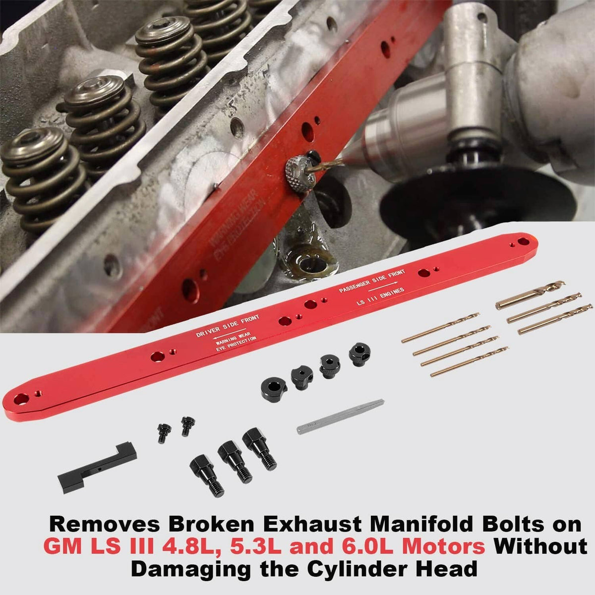 Solidspare 71400 Manifold Drill Template for GM /Chevy LSIII 4.8L, 5.3L & 6.0L Motors 99-07