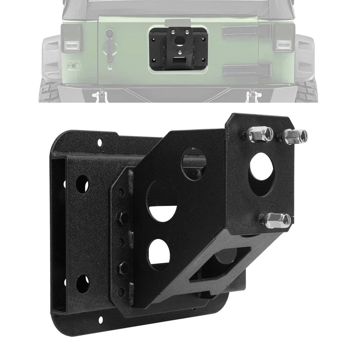 Solid Spare New Rear Spare Tire Carrier Rack For Jeep Wrangler JK JKU Unlimited 07-18