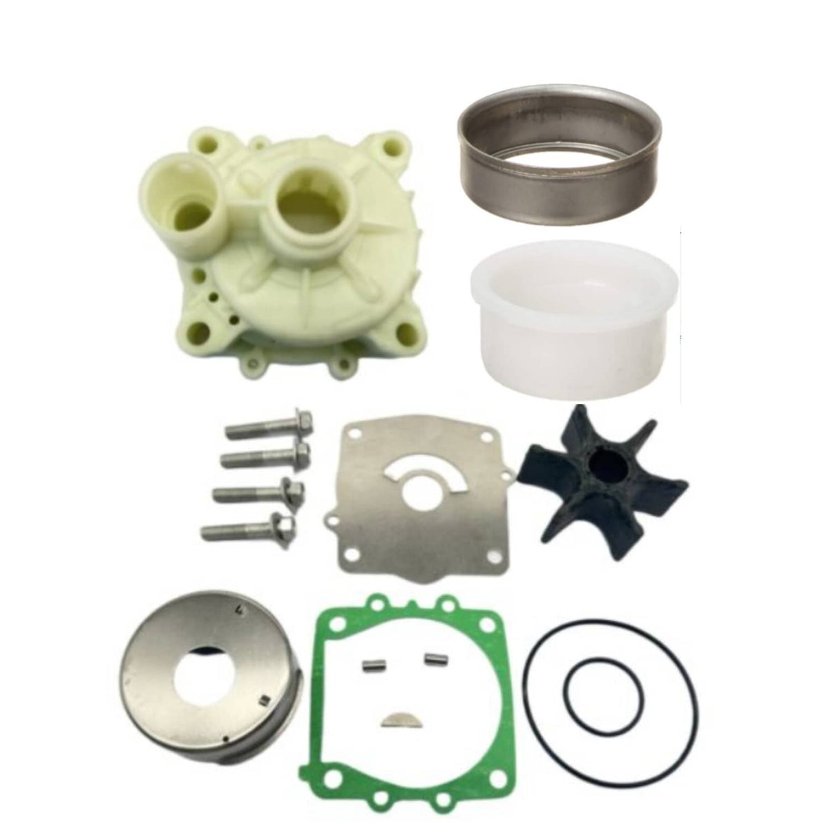 Solid Spare Water Pump Impeller Kit&Drive Spacer Set For Yamaha 61A-W0078-A2 61A-45538/45527