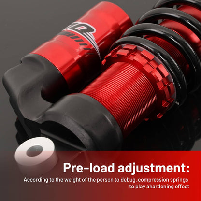 Solidspare 2Pcs Rear Shocks Fit For Polaris Sportsman 400 4x4 HO 2011 2012 2013 Adjustable