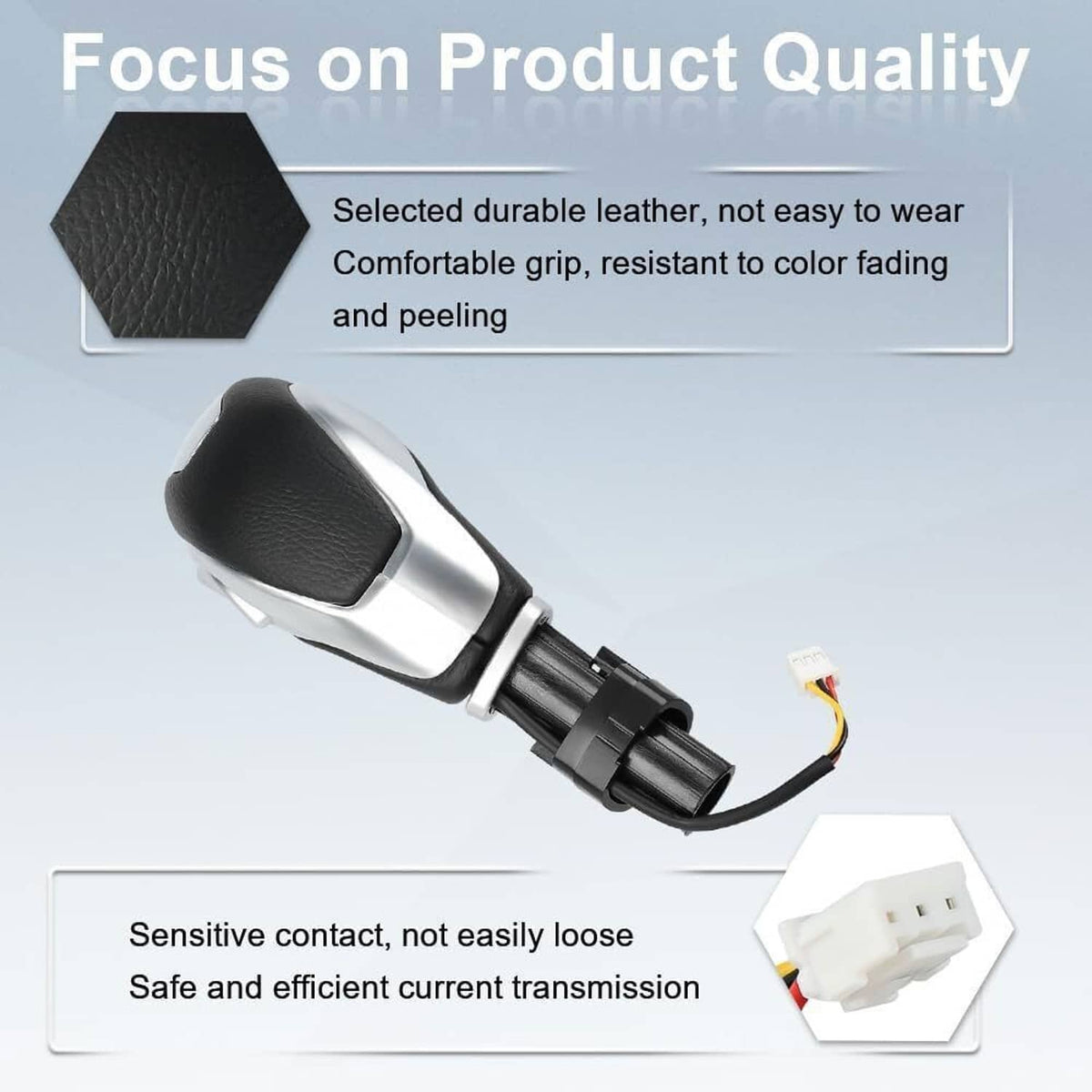 Solidspare New Gear Shift Knob Shifter Lever Automatic Transmission For Ford Escape Fusion