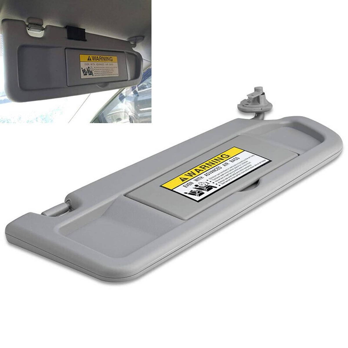 Solidspare Right Sun Visor Passenger Side For Honda Civic 2006-2011 Grey 83230-SNA-A01ZC