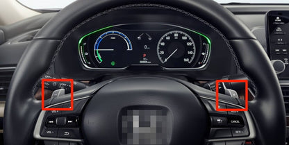 Solidspare Carbon Fiber Pattern Steering Wheel Paddle Shift For Honda Accord Civic CR-V